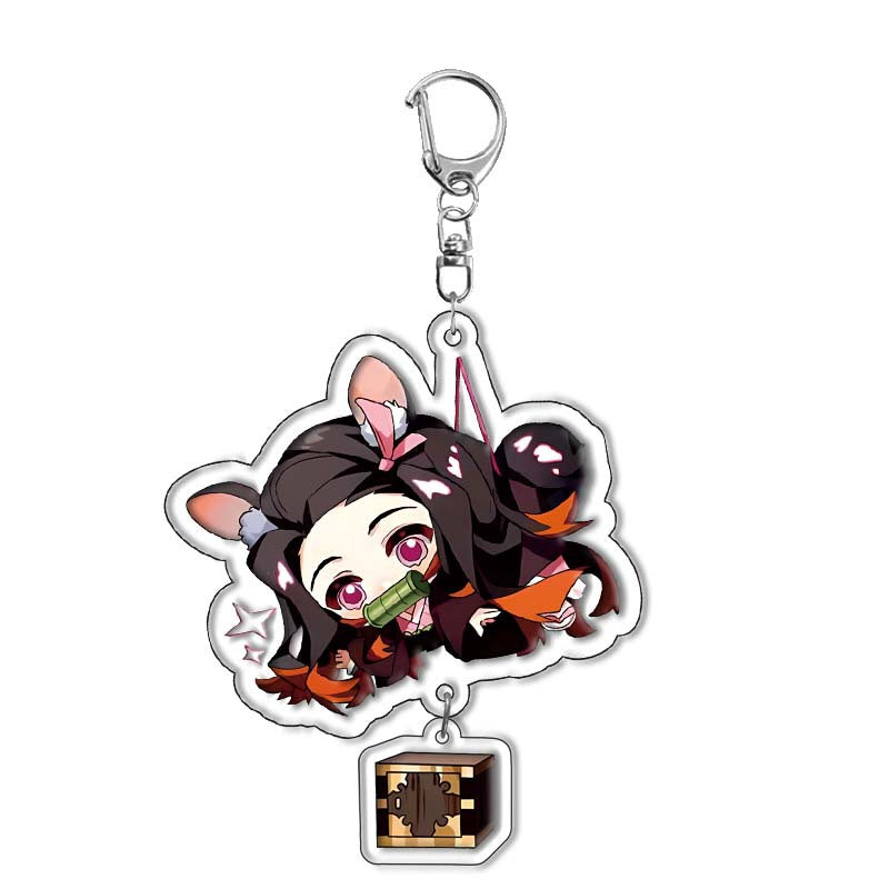 Tanjiro Acrylic Double-sided Keychain