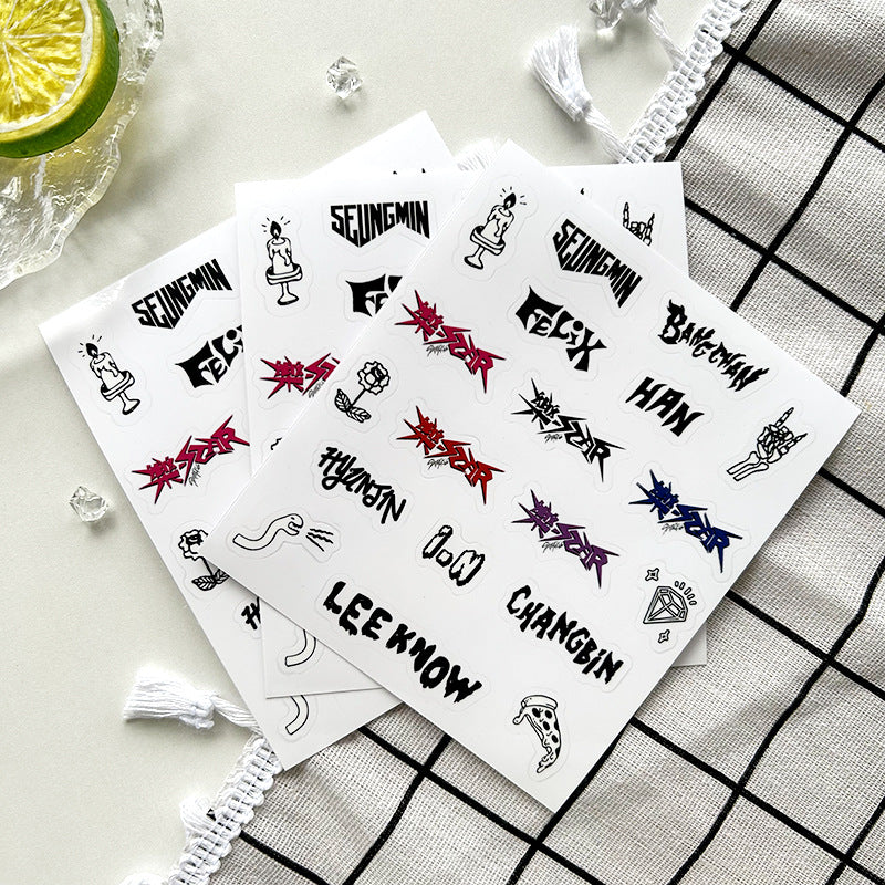 SKZ "-STAR" Transparent PVC Stickers