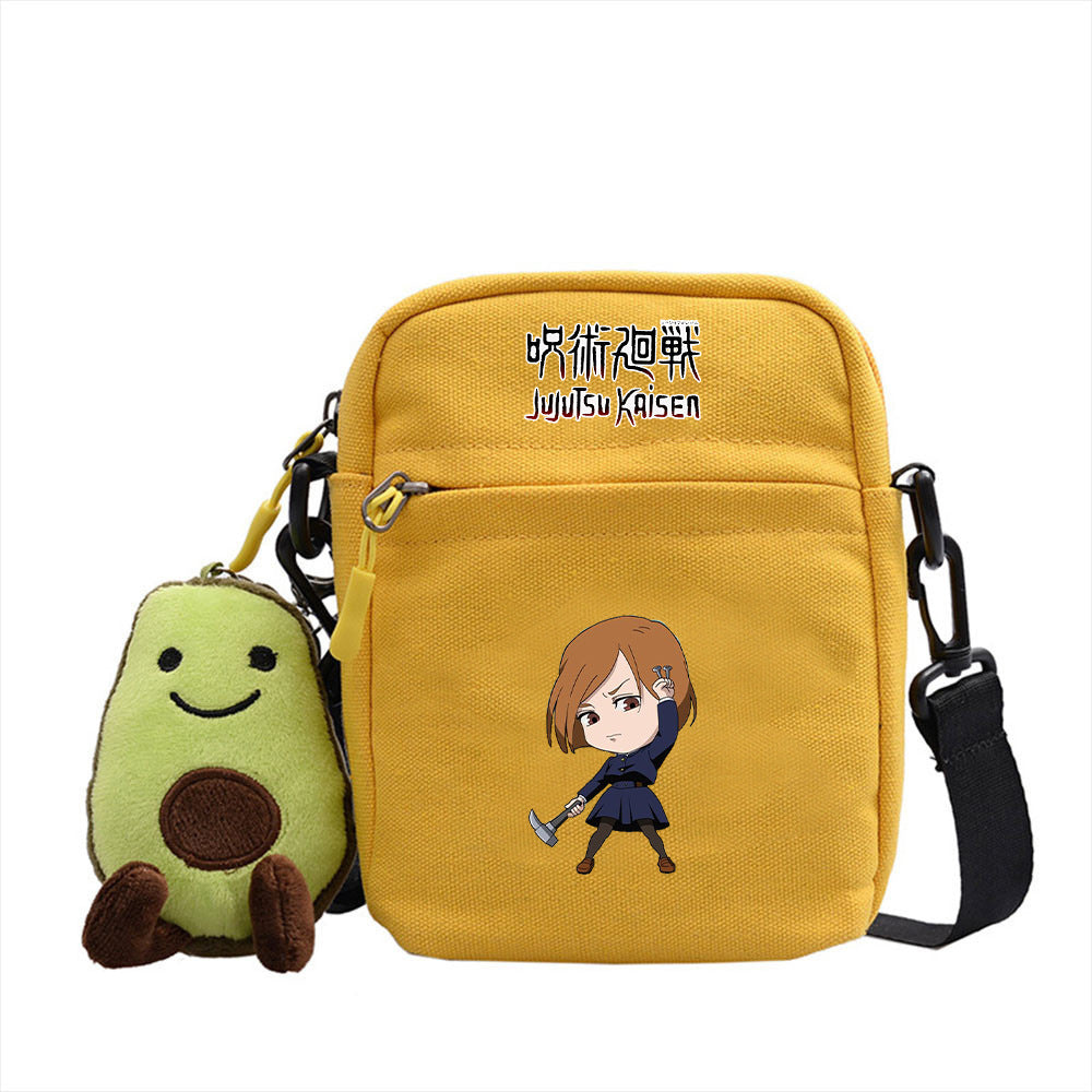 Casual Cartoon Anime Canvas Shoulder Bag