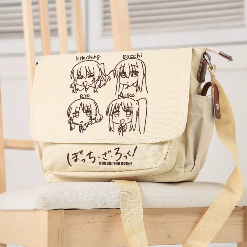 Bocchi Anime Shoulder Messenger Bag