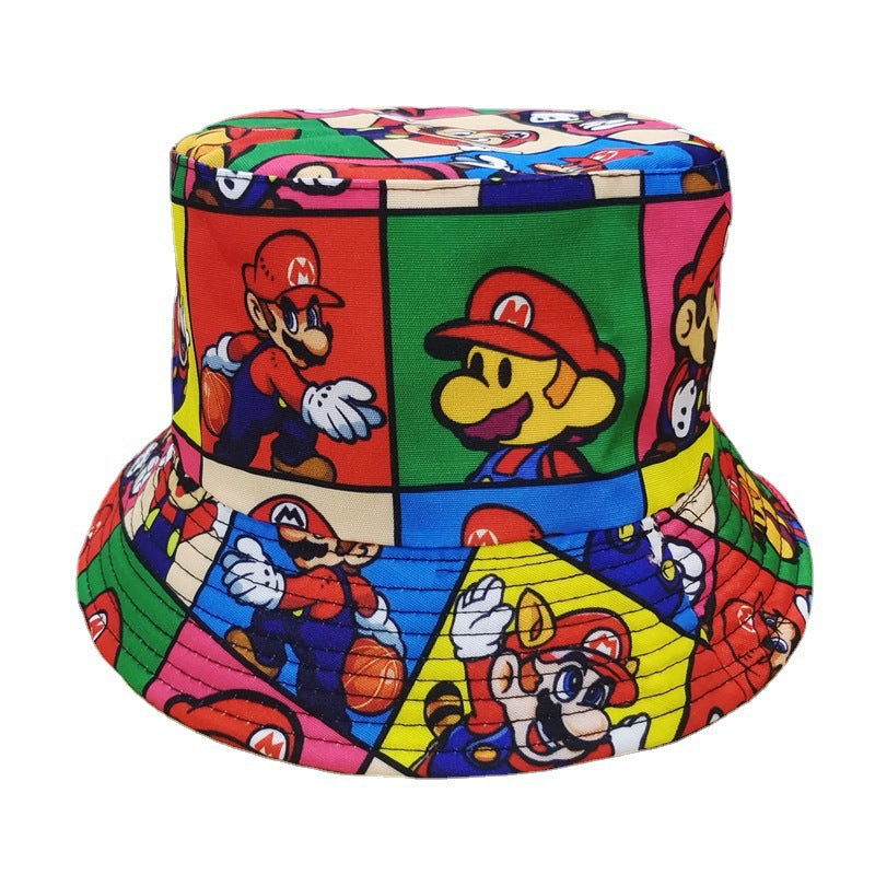 Casual Anime Printed Bucket Hat