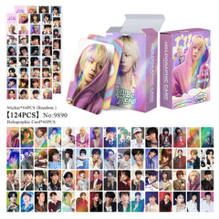 124PCS JIN Echo Laser Photocard Sticker