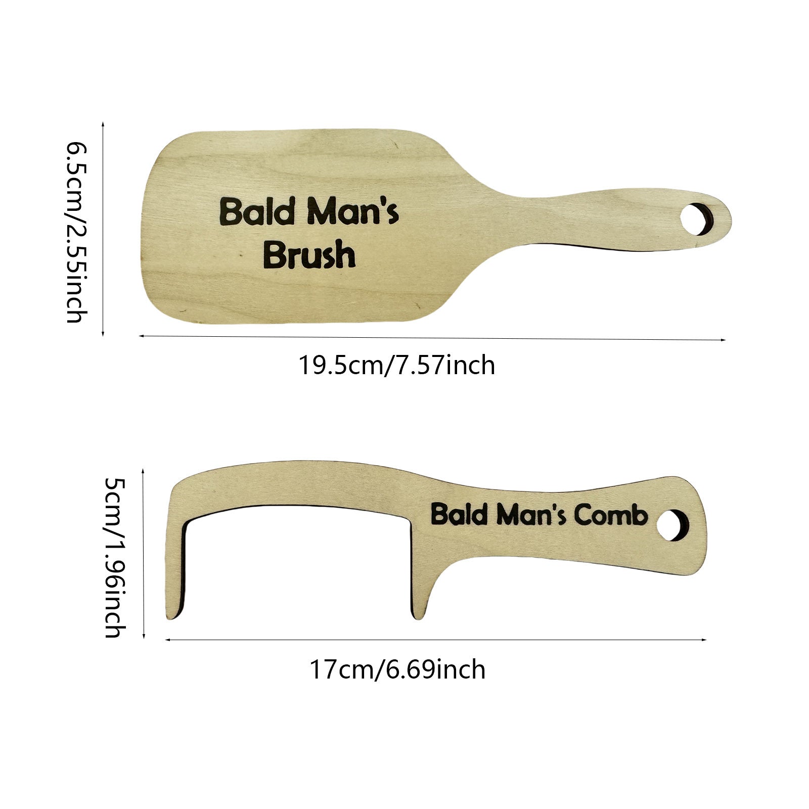 Bald Man's Brush and Comb