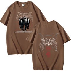 SK KPOP Graphic Print Summer Short-sleeved T-shirt