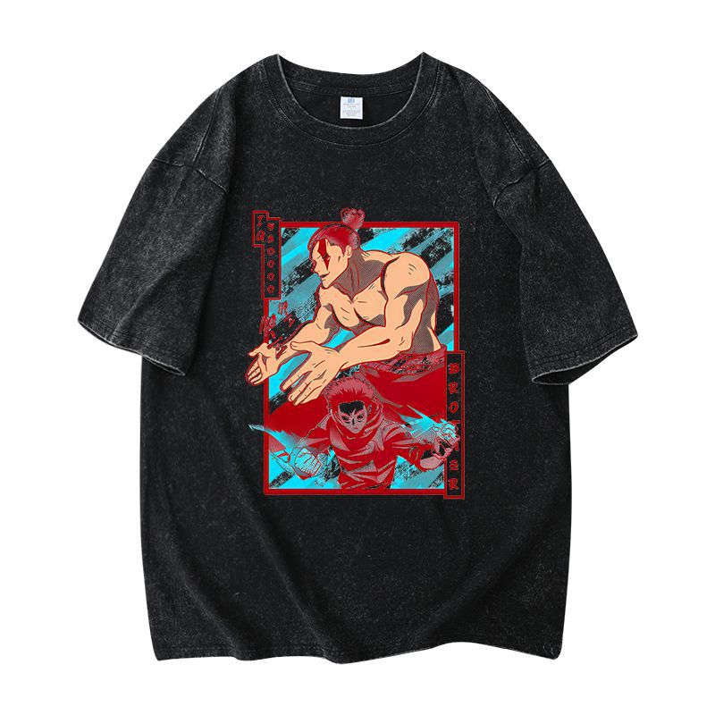 Retro Unisex Anime Short Sleeve Loose T-Shirt