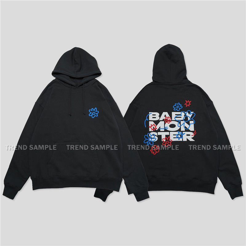 LOVE MONSTERS Print Drawstring Hoodie