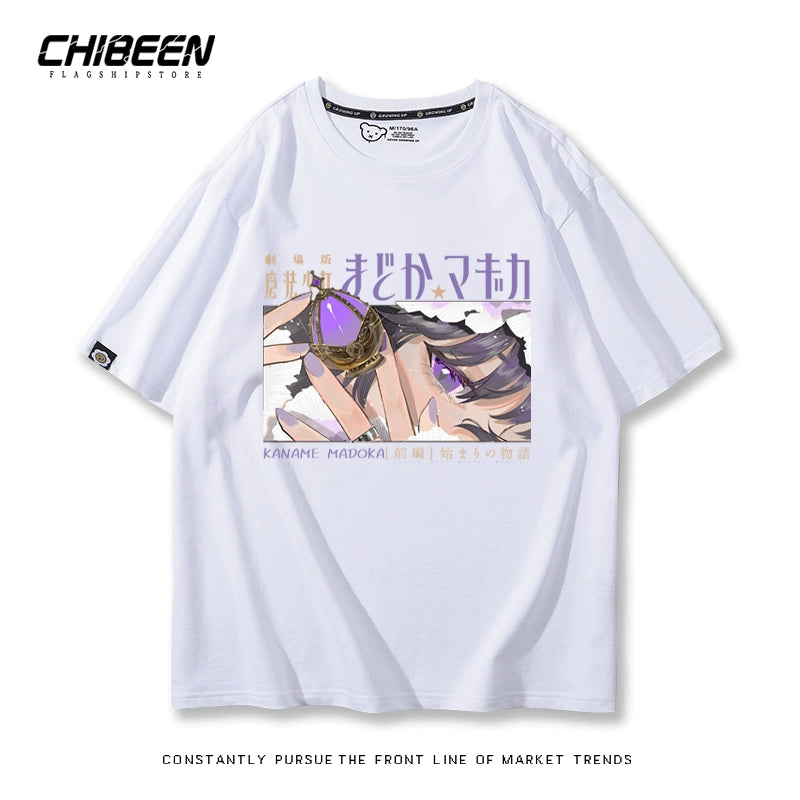 Casual Anime Short-sleeved Cotton Tee