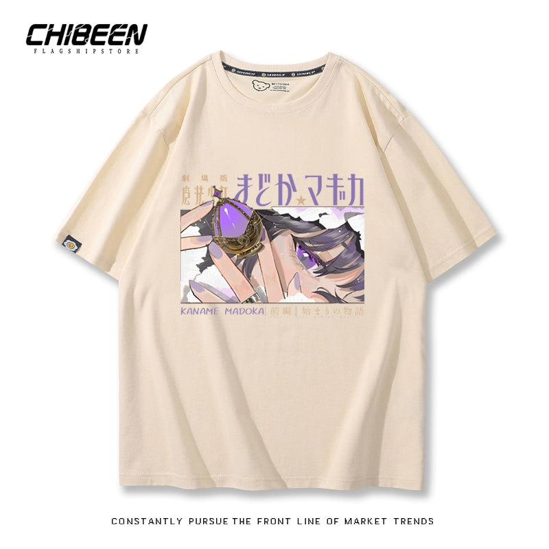 Casual Anime Short-sleeved Cotton Tee