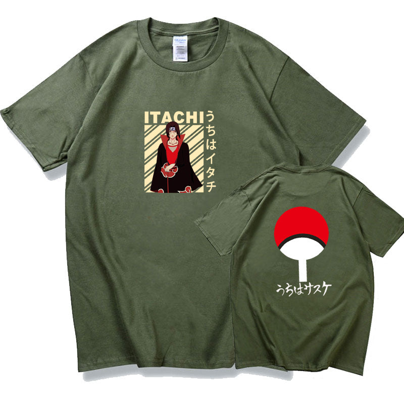 Casual Men's Itachi Printed Sports Round Neck T-shirt