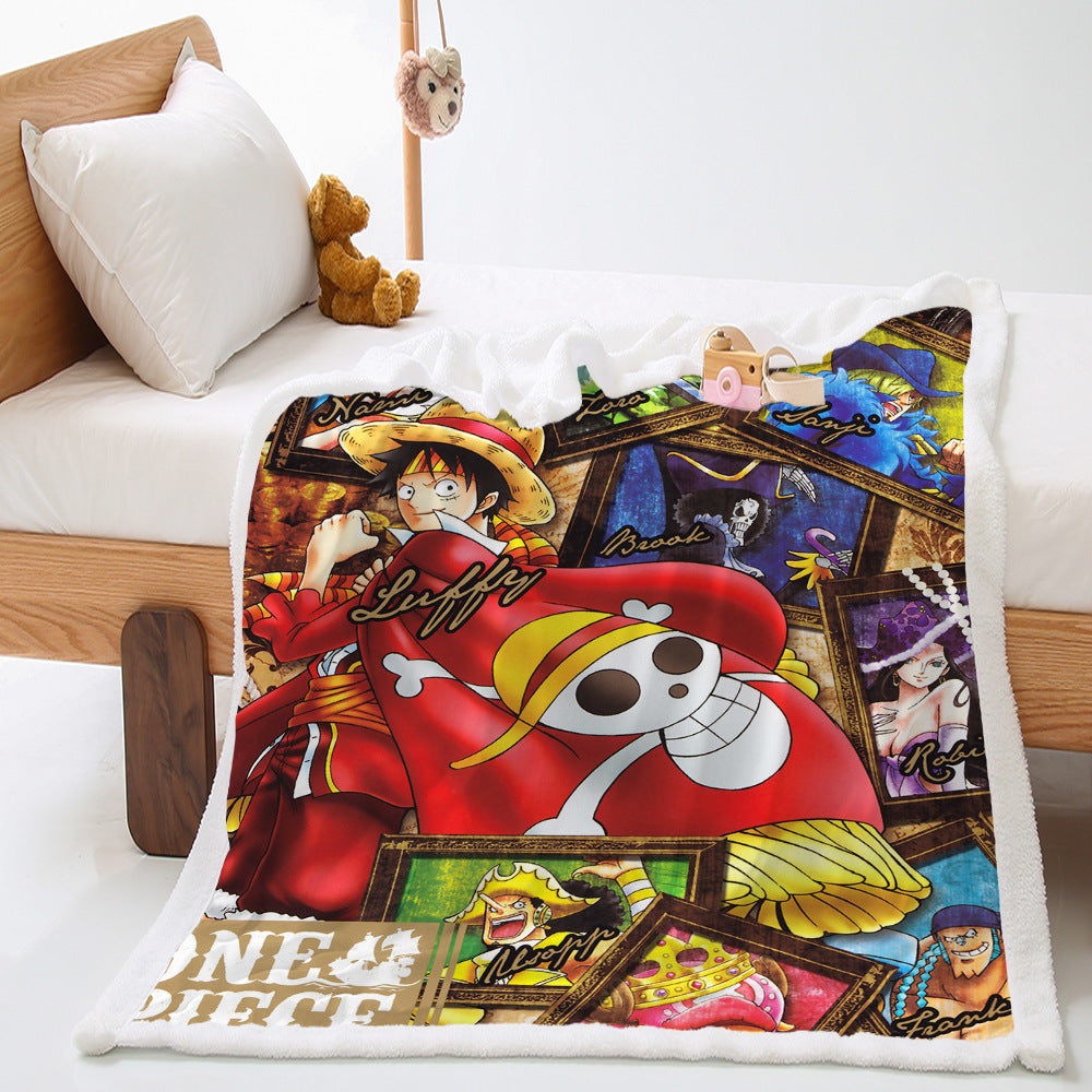 Anime Digital Print Coral velvet Blanket