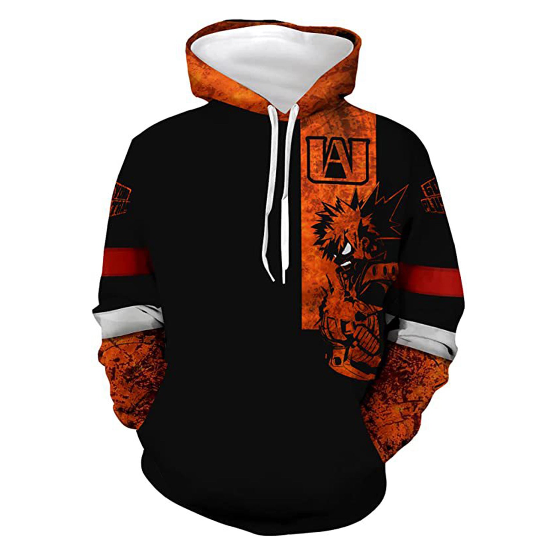 Unisex Hot Anime Digital Print Cosplay Loose Hoodie