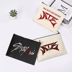 SKZ ATE Logo Print Cosmetic Bag