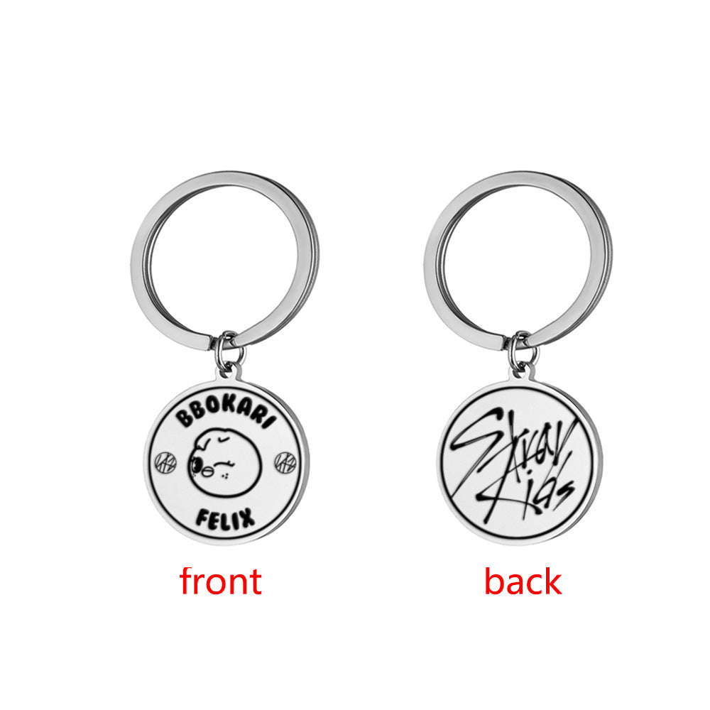 SKZ Name Tag Keychain Pendant