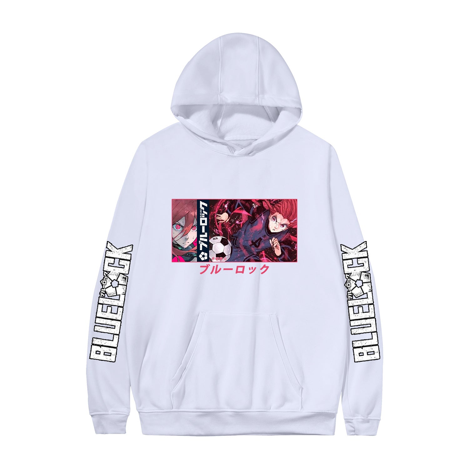 Casual Anime Pattern Print Pullover Hoodie