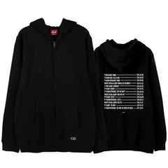 Unisex EXO Tour Zipper Hoodie Top