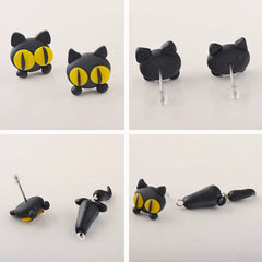 Black Cat Earrings