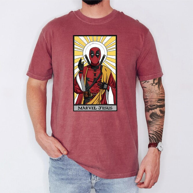 Deadpool Jesus Graphic Funny T-Shirt