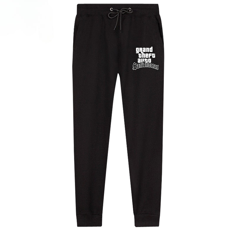 Men's Game Logo Print Casual Sweatpants