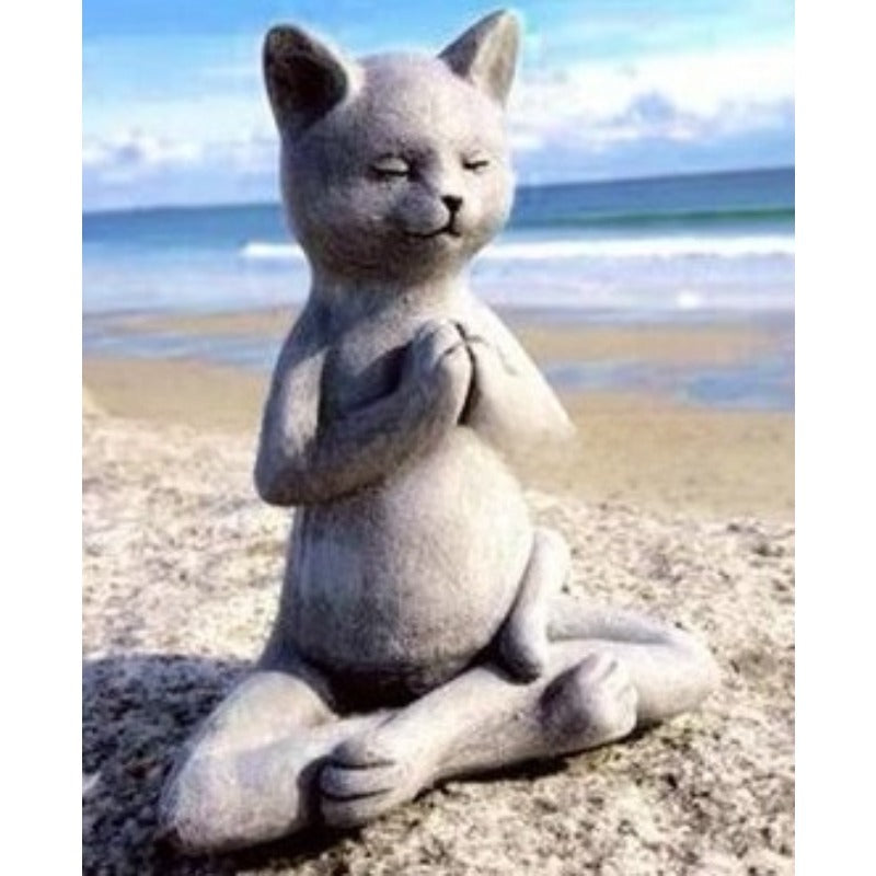 Meditating Dog Outdoor Decoration Garden Statue