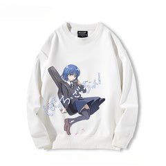Casual Anime Graphic Crew Neck Sweatshirt