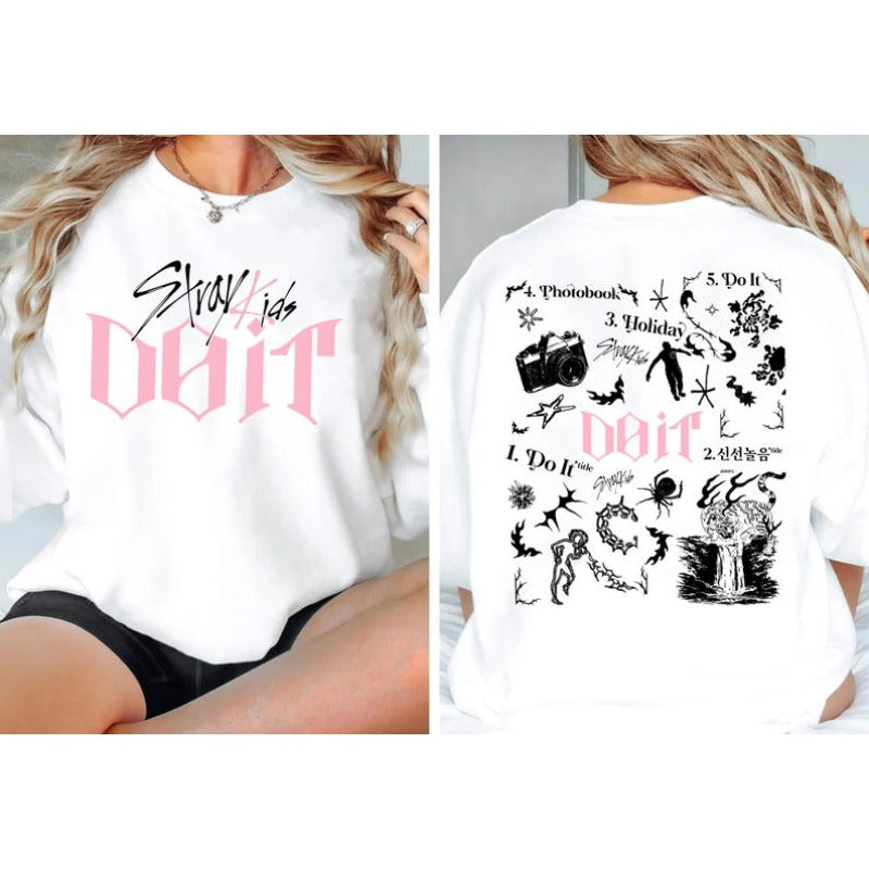 SKZ Do It Tracklist Printed Sweatshirt