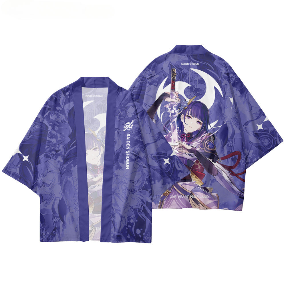 Unisex Game 3d Print Cosplay Kimono Cloak