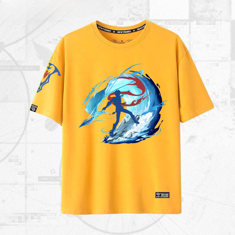 Unisex Game Graphic Cotton Short-sleeved T-shirt