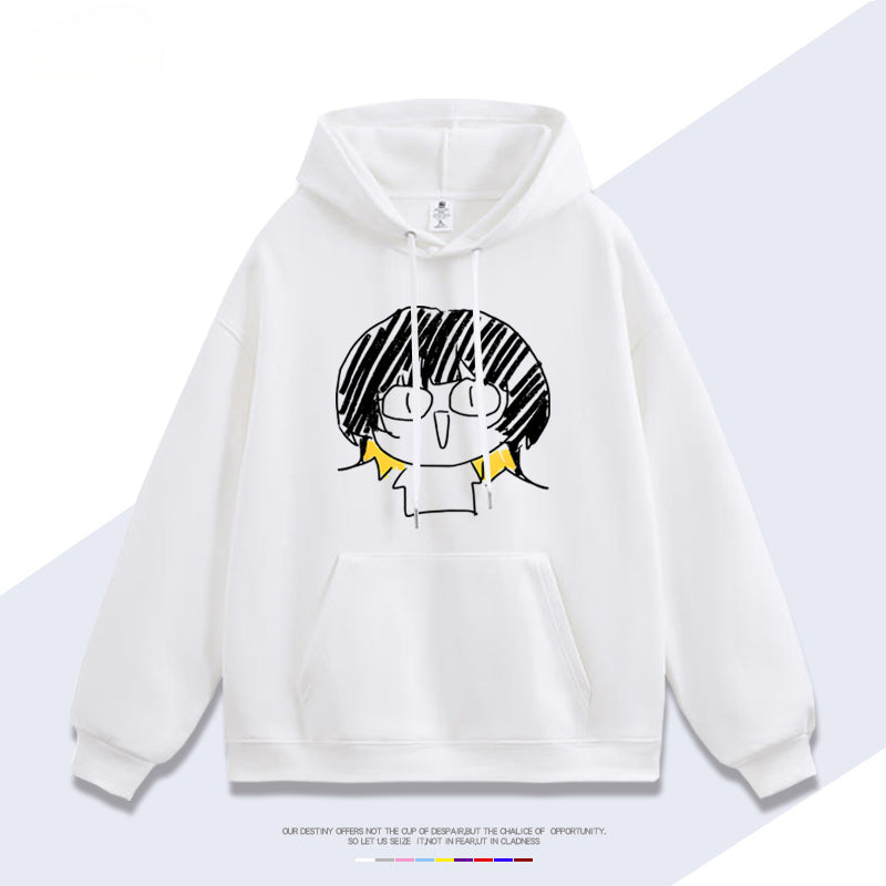 Unisex Trendy Anime Loose Cotton Hoodie