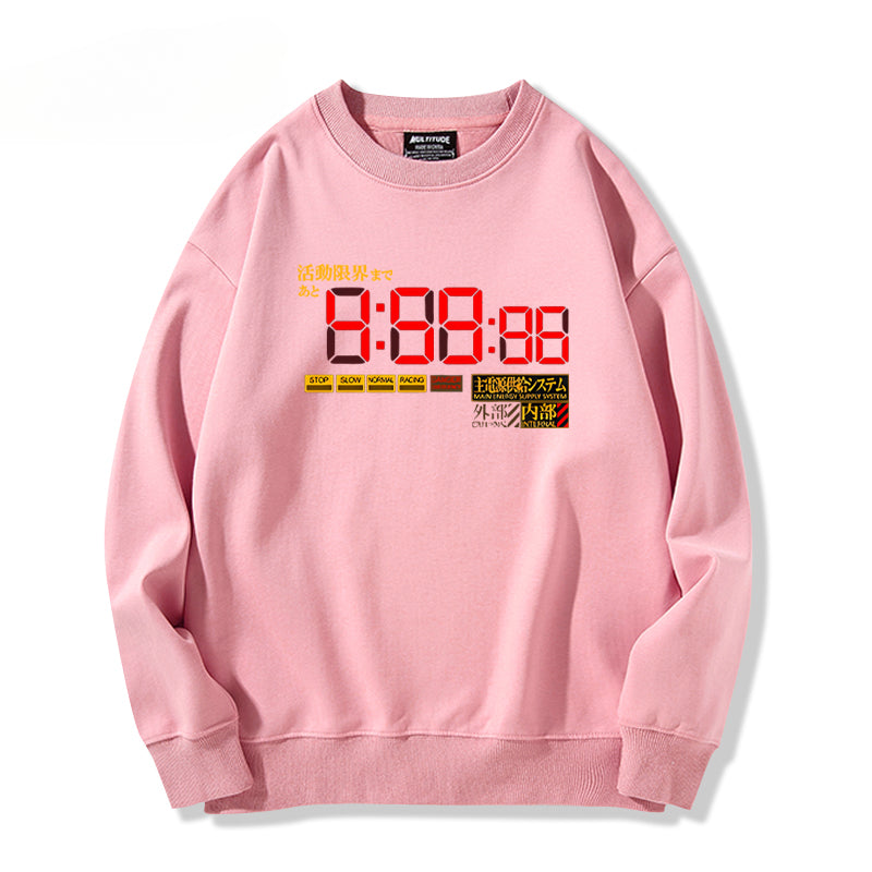 Unisex Anime EVA Crew Neck Sweatshirt