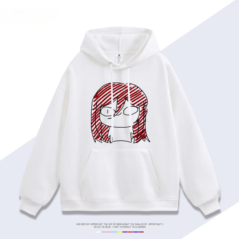 Unisex Trendy Anime Loose Cotton Hoodie