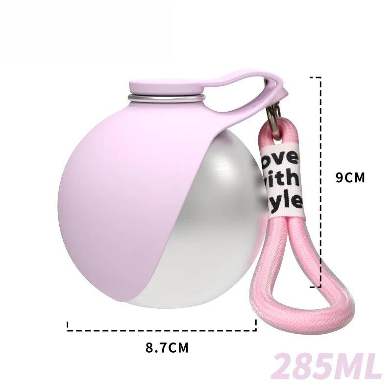 2-in-1 Portable Dog Water Bottle with Foldable Bowl