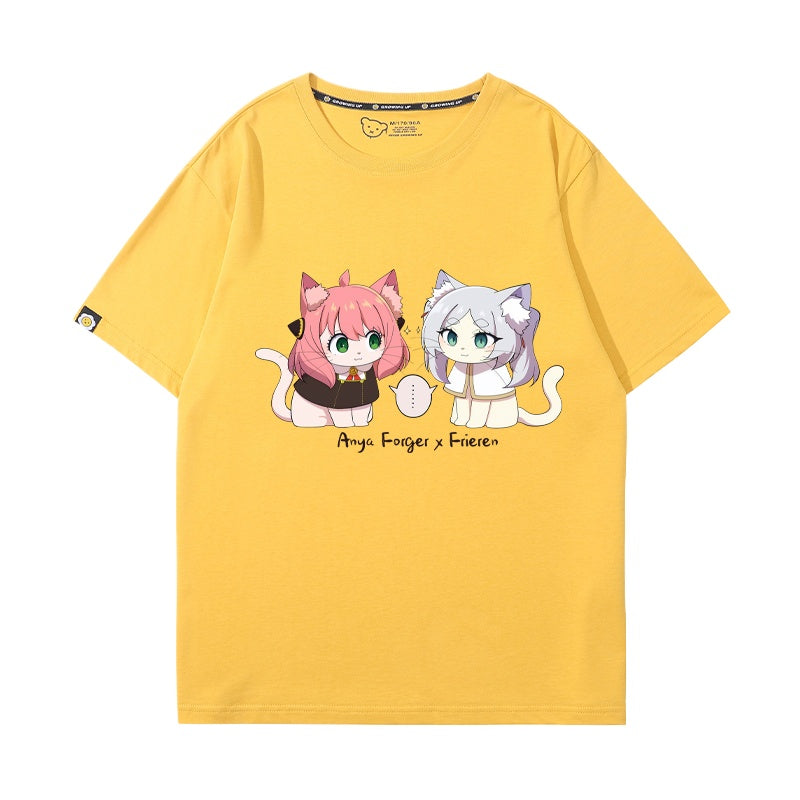Women's Anime Short-sleeved Cotton T-shirt