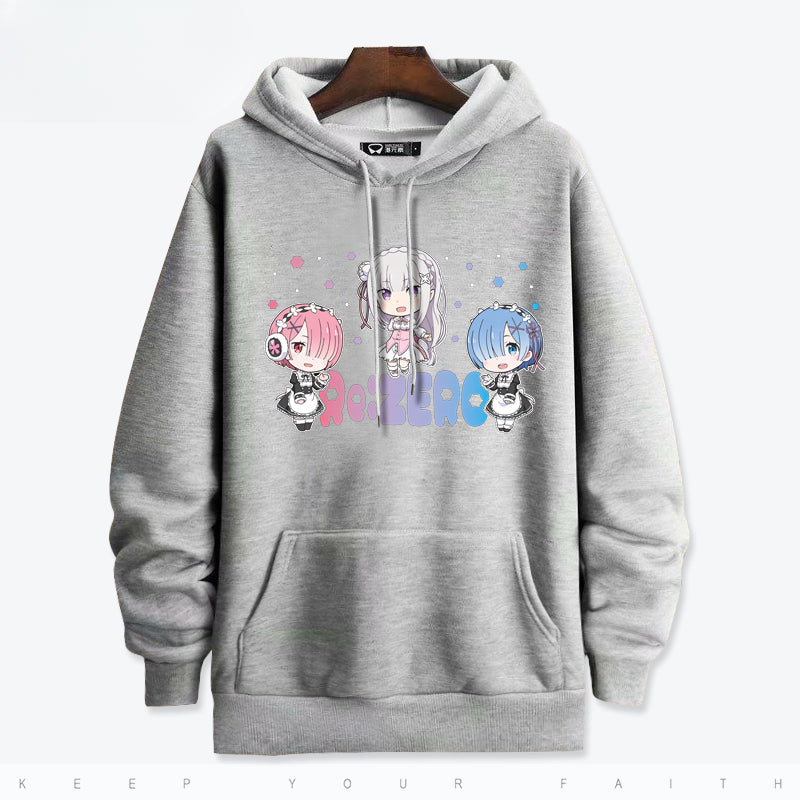 Women's Anime Rem Printed Hoodie