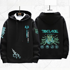 Unisex Xiao Game Print Casual Hoodie