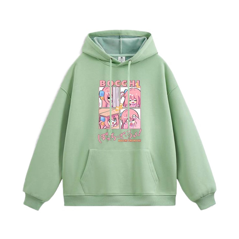 Casual Anime Hitori Printed Hoodie