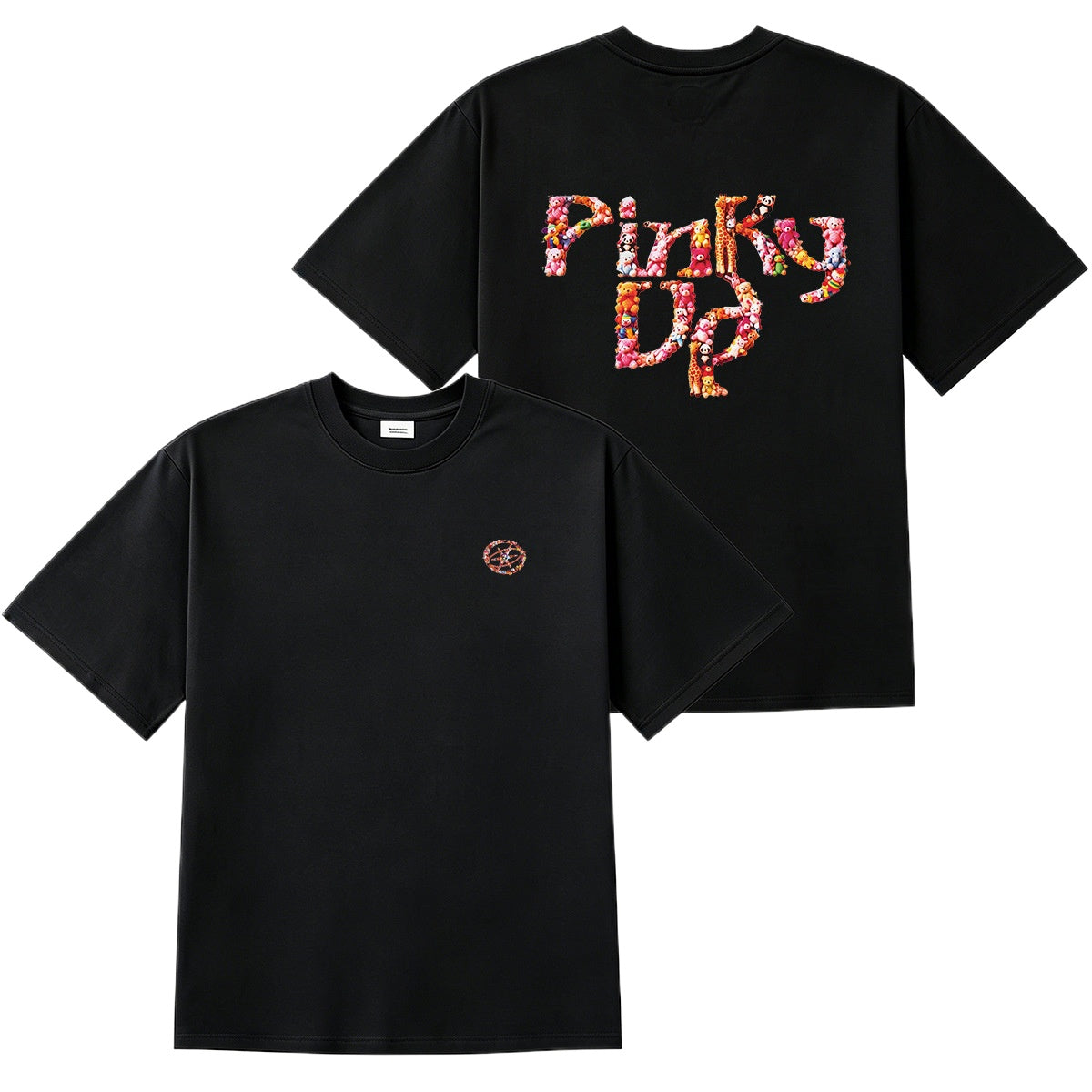 Pinky Up Cotton Short-sleeved T-shirt