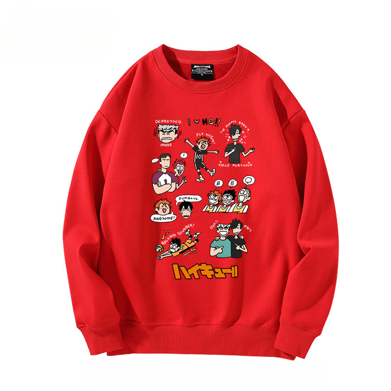 Unisex Hinata Anime Crew Neck Sweatshirt