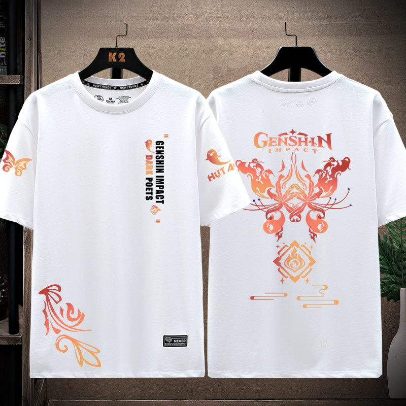 Unisex Game Pattern Cotton T-Shirt