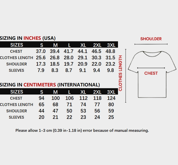 Unisex Anime Pattern Printed T-Shirt