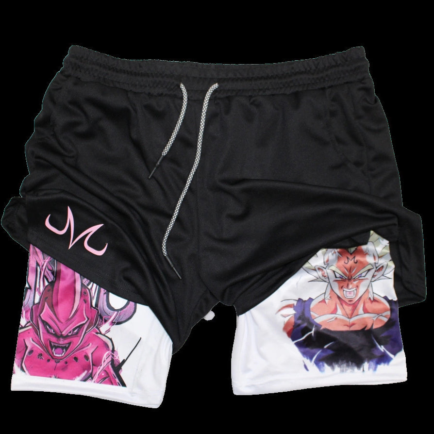 Men's Anime Fitness Training Sports Shorts