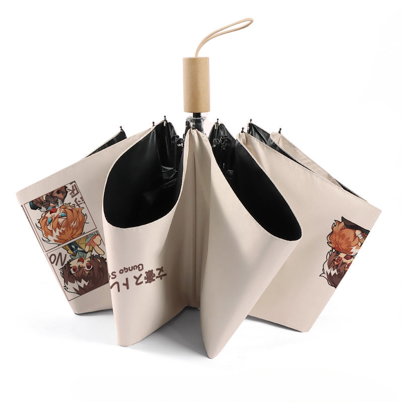 Trendy Anime Print Umbrella