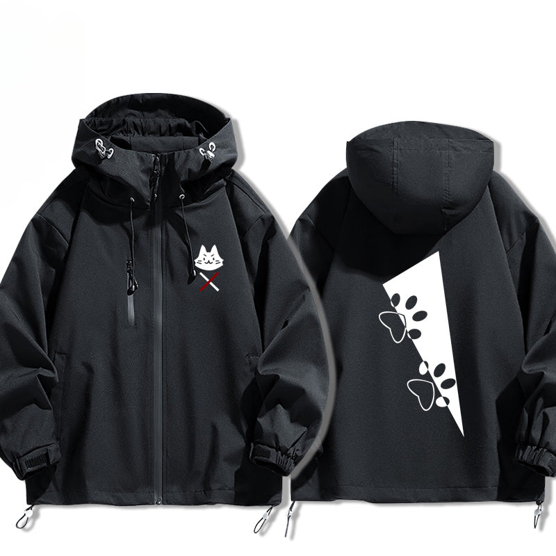 Trendy Game Hooded Zipper Thin Jacket