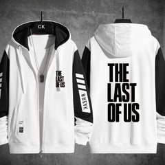 Unisex Game Letter Printed Zipper Hoodie