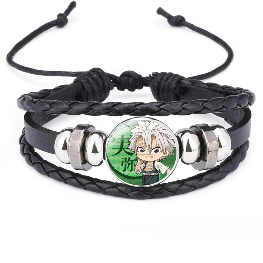 Anime Cowhide Adjustable Bracelet