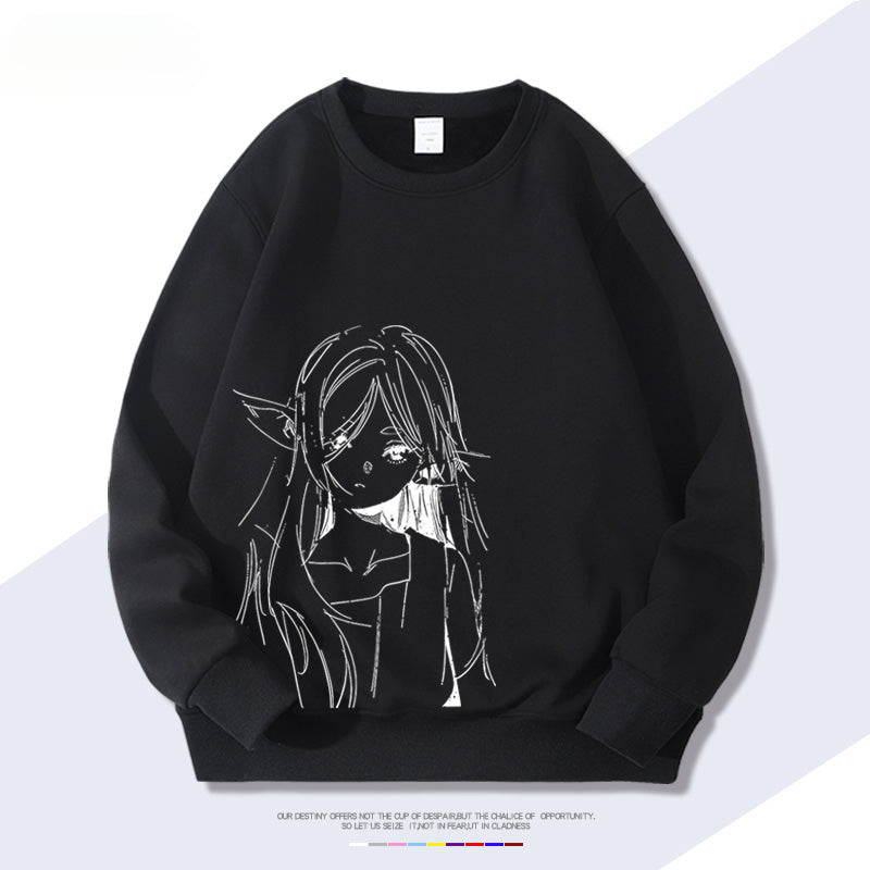 Unisex Anime Crew Neck Sweatshirt