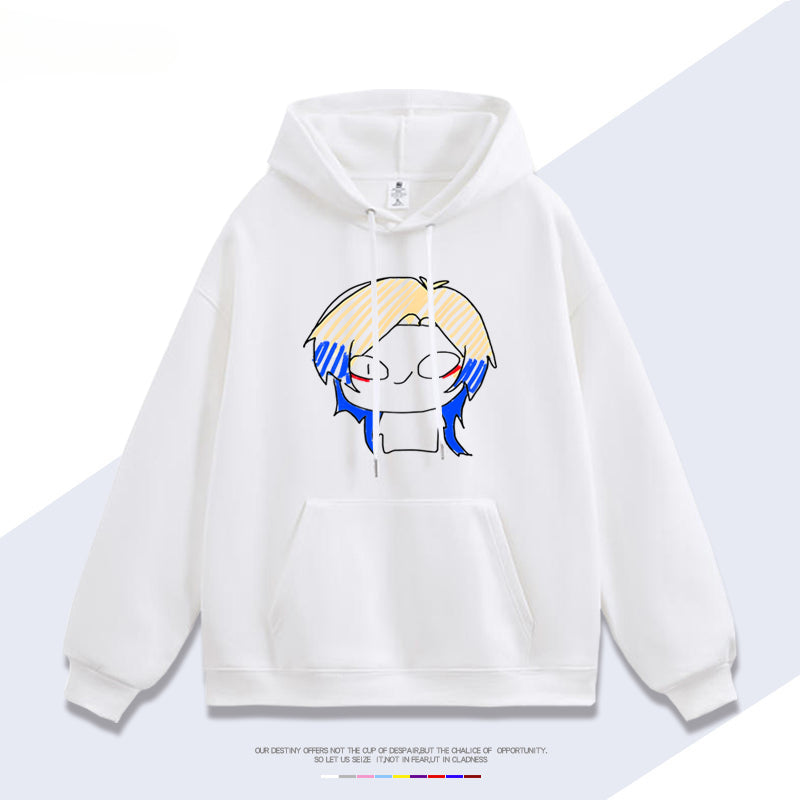 Unisex Trendy Anime Loose Cotton Hoodie