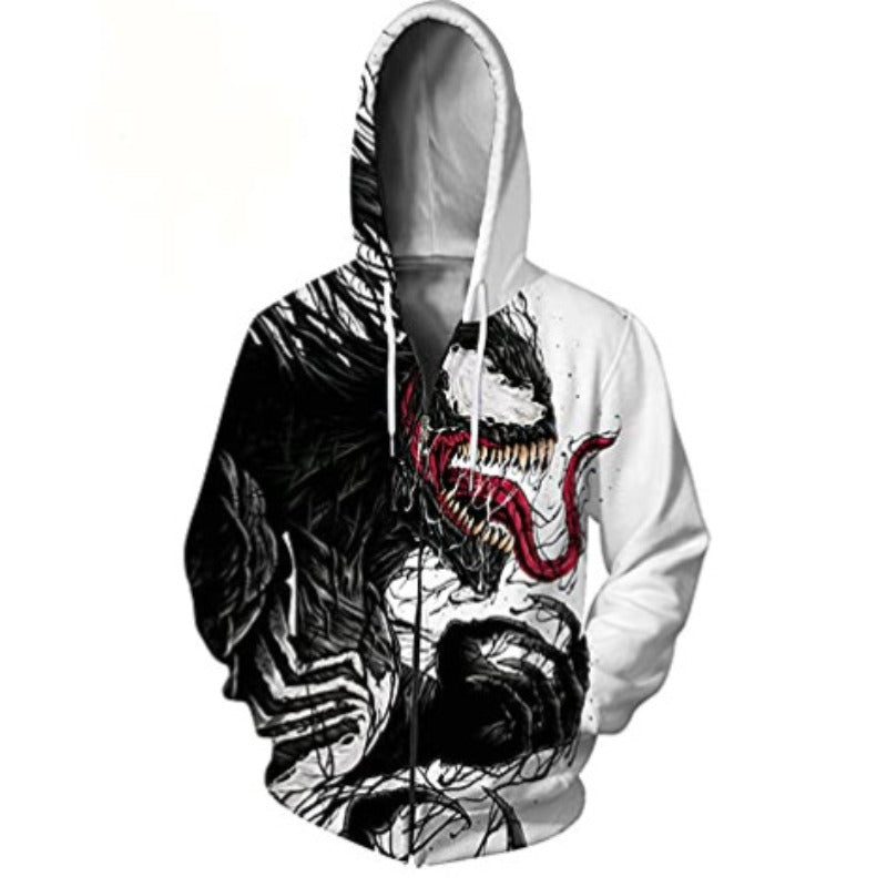 Cool Unisex Venom Digital Print COS Sports Hoodie