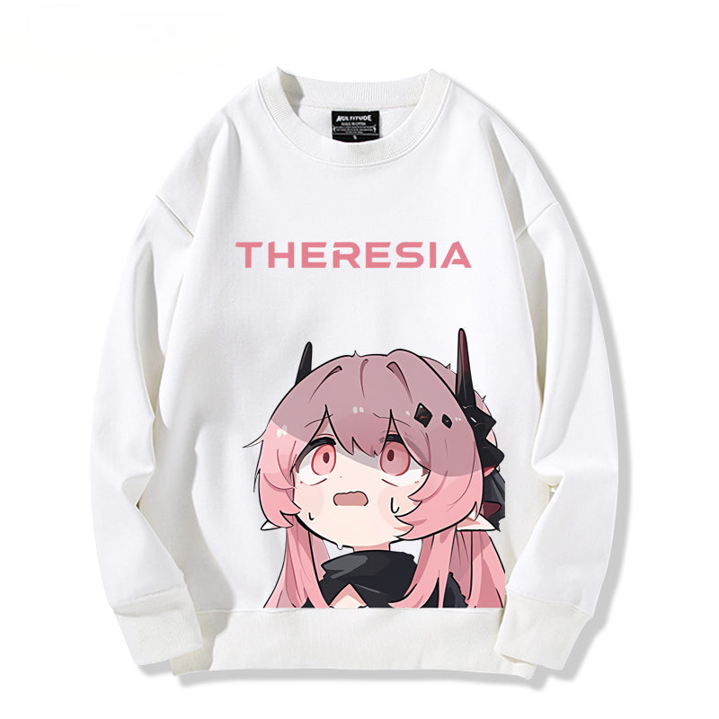 Casual Cute Game Theresia Print Sweatshirt