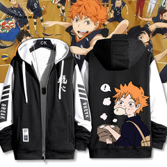 Unisex Anime Long-sleeved Zipper Coat