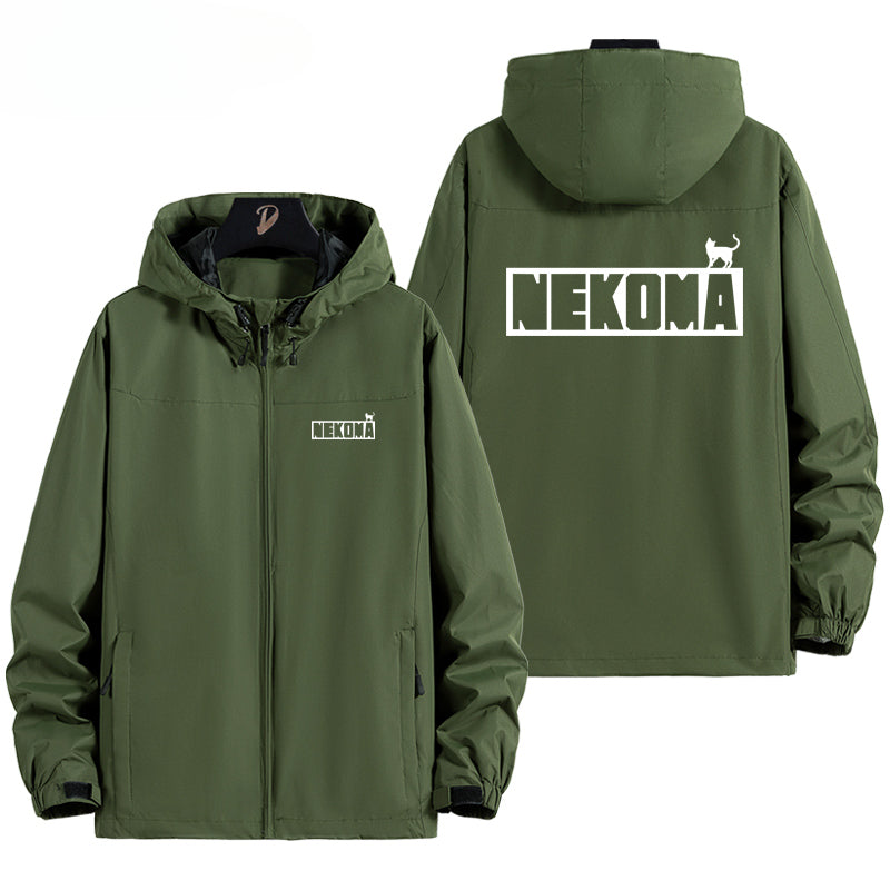 Chic Nekoma Anime Zipper Thin Jacket